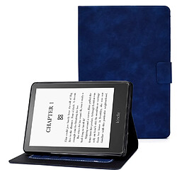 Etui en PU anti-chute avec support et porte-cartes pour votre Amazon Kindle Paperwhite 5 (2021) - bleu