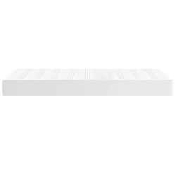 Avis Maison Chic Matelas de lit à ressorts ensachés, Matelas doux Blanc 90x190x20cm Similicuir -GKD80549