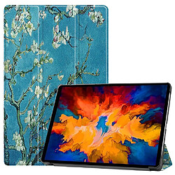 Htdmobiles Housse etui pochette simili cuir avec coque intérieure rigide pour Lenovo Tab P11 Pro TB-J706F / TB-J706L (11,5 pouces) - FLEURS