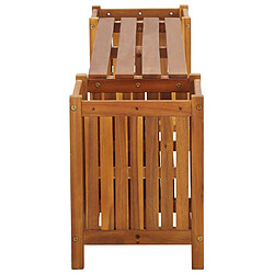 Acheter vidaXL Banc de jardin avec 2 jardinières 150x30x40 cm Bois d'acacia