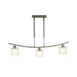 Luminaire Center Suspension PILA Nickel satiné