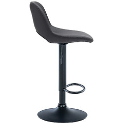 Acheter Non Tabouret de bar Camden simili cuir noir