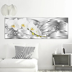 Artgeist Tableau - Flowering (1 Part) Narrow Silver [120x40]