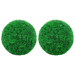 vidaXL Boules de buis artificielles 2 pcs 27 cm