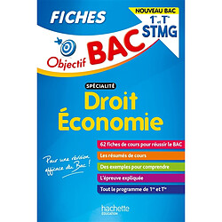 Droit, économie spécialité, 1re et terminale STMG : fiches : nouveau bac - Occasion