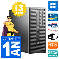 PC Tour HP ProDesk 600 G1 Intel i3-4130 RAM 32Go Disque Dur 1To Windows 10 Wifi - Occasion