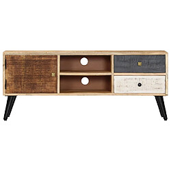 Maison Chic Meuble TV scandinave - Banc TV pour salon 115 x 30 x 47 cm Bois massif de manguier -MN43913