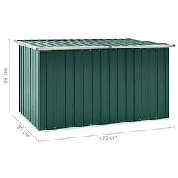 vidaXL Boîte de rangement de jardin Vert 171x99x93 cm pas cher