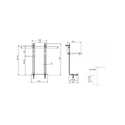 Avis Karag Base de support de sol et de mur à encastrer pour bidet suspendu