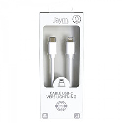 Acheter Jaym Câble USB-C vers Lightning 3A - 1,5 mètres - Collection POP - Blanc