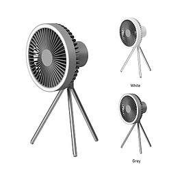 Ventilateur Électrique de Plafond sans Fil de Circulateur Portatif de Bureau Rechargeable de Ventilateur de Camping de 10000mAh avec le Trépied d'éclairage de la Banque d'Alimentation LED