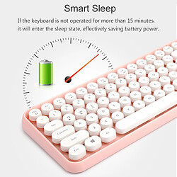 Universal Clavier Bluetooth pour iPad Apple Laptop Mini iPad Clavier sans fil silencieux Lenovo Dell HP Clavier Clavier (rose)