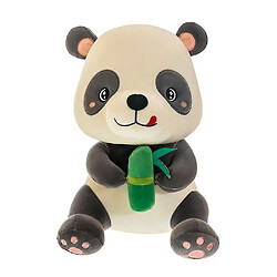 Universal Khomeimin Bamboo Panda Doll Mignon Panda Peluche Peluche Souple Oreiller Meilleur Cadeau (30 cm) (Noir)