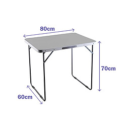 Acheter Marbueno Table Pliante Acier D16 Assortie Camping et Plage 80X60X70 cm 10029