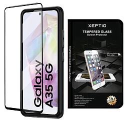 Xeptio Protection écran complet Vitre en verre trempé Full cover noir pour Samsung Galaxy A35 5G -