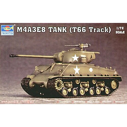 M4A3E8 Tank (T66 Track) - 1:72e - Trumpeter pas cher