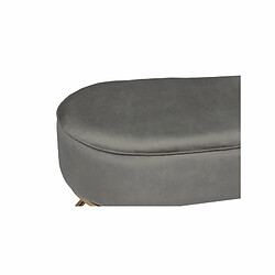 Acheter Paris Prix Banc Design en Velours Athea 105cm Gris & Or