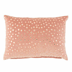 Paris Prix Coussin Rectangulaire Miroir Coton 40x60cm Rose