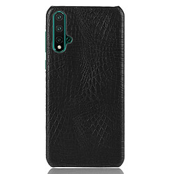 Wewoo Coque PC antichoc texture crocodile + PU pour Huawei Nova 5 / Nova 5 Pro noir