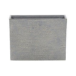 Beliani Petit cache-pot 25 x 60 x 45 cm gris EDESSA