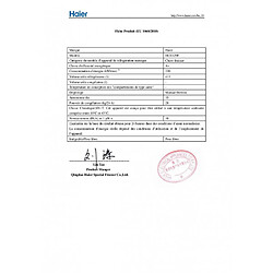 Congélateurs coffre 438L Froid Statique HAIER 141cm A+, HCE429F