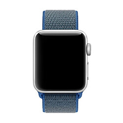 Avis Wewoo Bracelet bleu foncé pour Apple Watch Series 3 & 2 & 1 42mm Simple Mode Nylon de montre avec Magic Stick