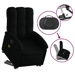 Acheter vidaXL Fauteuil inclinable de massage électrique Noir Tissu