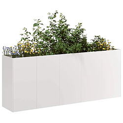 vidaXL Jardinière 200x40x80 cm acier inoxydable