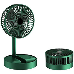 Portable Desk Fan Foldaway USB Standing Floor Telescopic Fan Green