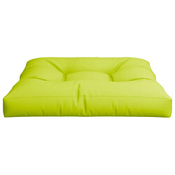 Acheter vidaXL Coussin de palette vert brillant 80x80x12 cm tissu