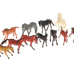 Avis 12 Pièces Réaliste Ferme Animaux Figure Miniature Cheval Figurines Enfants Jouets Éducatifs Début