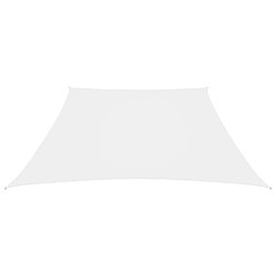 Maison Chic Voile d'ombrage | Voile de parasol | Toile d'ombrage Tissu Oxford trapèze 4/5x4 m Blanc -MN20258