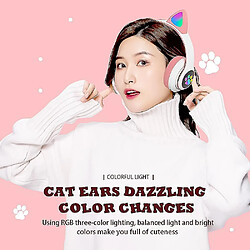 Acheter Universal Oreille de chat mignon casque sans fil casque bluetooth grand casque bluetooth sans fil