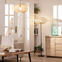 Ledkia Lampadaire Bambu Atamach Naturel pas cher