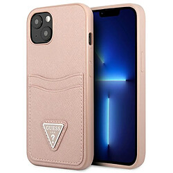 Guess Maroquinerie guess guhcp13mpsatpp iphone 13 6,1" rózowy/rose coque dur saffianotriangle logo cardslot