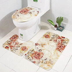 Avis Wewoo Couverture de siège de toilette antidérapante 3 en 1 Tapis de de bain de SY36