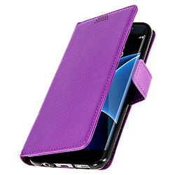 Avizar Housse Samsung Galaxy S7 Edge Etui Portefeuille Fonction Stand Violet