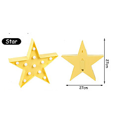 Acheter Universal 3 pcs LED veilleuse lovely star light enfant cadeau jouet bébé enfant chambre décoration lampe murale éclairage intérieur | LED veilleuse