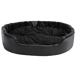 Acheter vidaXL Lit pour chiens Noir 99x89x21 cm Peluche et similicuir