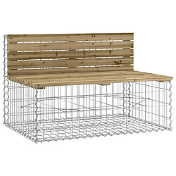 Acheter vidaXL Banc de jardin avec panier en gabion bois de pin imprégné