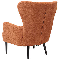 Acheter Mendler Lounge-Sessel HWC-K37, Cocktail-/Ohrensessel Polsterstuhl Retro Vintage Stoff Chenille (500g/m²) Öko-Tex ~ orange