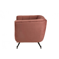 Acheter Inside 75 Fauteuil Lounge MARIANAH Rose Antique