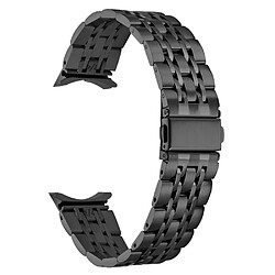 Bracelet en métal 7 perles, noir pour votre Samsung Galaxy Watch4 40mm/44mm/Watch4 Classic 42mm/46mm