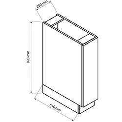 Avis Pegane Cuisine complète d'angle ISYA 9 éléments couleur Noir/Chêne Artisan - Longueur 200/260 cm