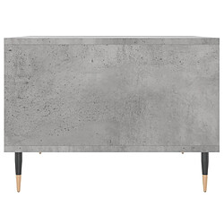 Maison Chic Table basse,Table Console Table d'appoint, Table pour salon Gris béton 60x50x36,5 cm Bois d'ingénierie -MN81108 pas cher