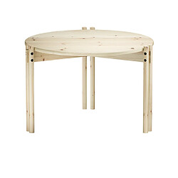 Acheter Inside 75 STICKS table basse ronde en pin laqué clair 60x40 cm