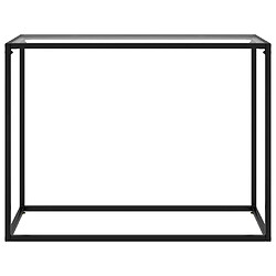 vidaXL Table console Transparent 100x35x75 cm Verre trempé