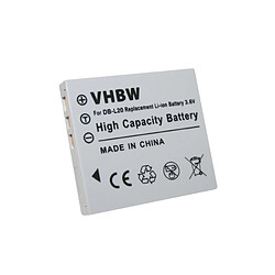 Batterie vhbw pour SANYO Xacti: VPC-CG9, VPC-CG65, VPC-E6 EX, VPC-E7 .Remplace: DB-L20 / DB-L20A / DB-L20AEX.