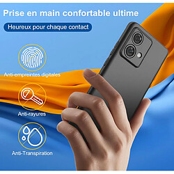 Avis Htdmobiles Coque pour Motorola Edge 40 Neo - housse etui silicone gel fine + verre trempe - NOIR