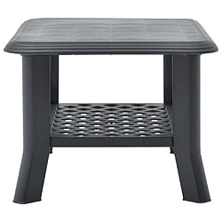 Avis vidaXL Table basse Anthracite 90x60x46 cm Plastique